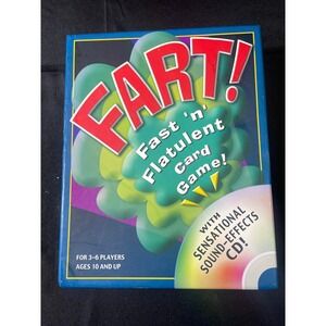 Outset‎ Media Fart! Fast n Flatulent Card Game with Sound Effects CD 3-6 Players